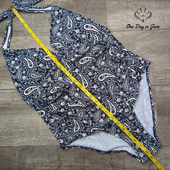 Firstway Halter Padded  Tummy Control One Piece Swimsuit Size XL - Picture 3 of 5